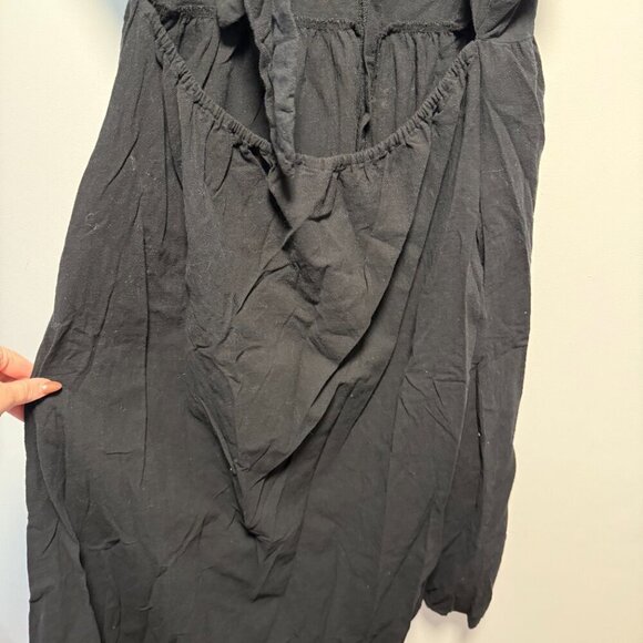 Universal Threads Black Midi Strap Dress Large 100% Cotton - Picture 6 of 8